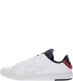 Кожаные кеды с контрастными вставками Carnaby Evo Lacoste