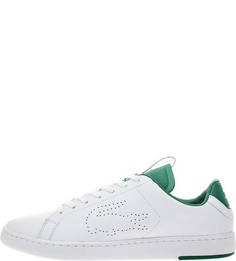 Кожаные кеды с контрастными вставками Carnaby Evo Lacoste