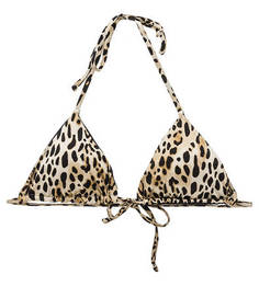 Купальный топ с животным принтом на завязках MC2 Saint Barth