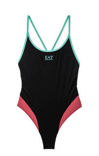 Купальный костюм с яркими вставками EA7