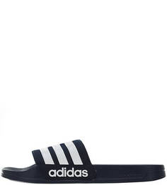 Шлепанцы синего цвета в полоску Adidas Originals
