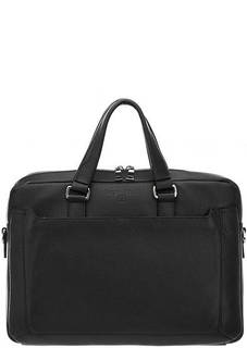 Кожаная сумка на молнии со съемным плечевым ремнем Sergio Belotti