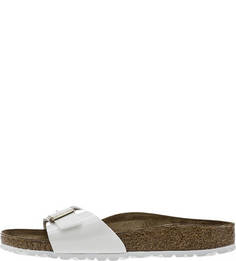 Лаковые шлепанцы с кожаной стелькой Birkenstock