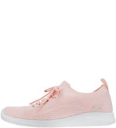 Кроссовки кораллового цвета на шнуровке Skechers