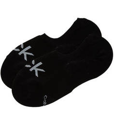 Черные хлопковые носки-следики Calvin Klein Jeans