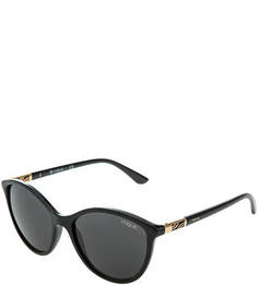 Очки в черной пластиковой оправе Vogue