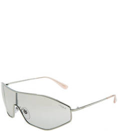 Солнцезащитные очки в серебристой металлической оправе G-Vision Vogue