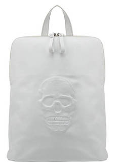 Белая кожаная сумка-рюкзак Io Pelle