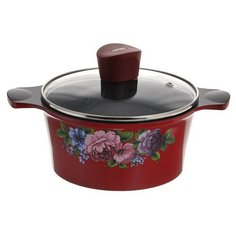 Кастрюля Sun Woo Цветы 15 л