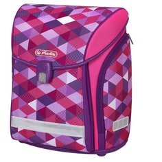 Herlitz Ранец New Midi Pink Cubes