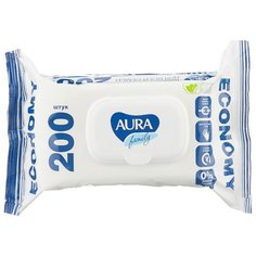 Влажные салфетки Aura Family