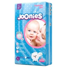 Joonies подгузники L 9-14 кг 52