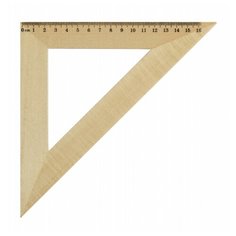 Action! Угольник деревянный 45°