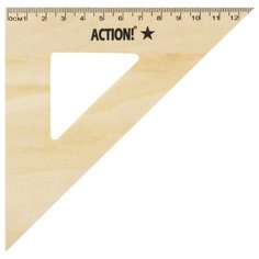 Action! Угольник деревянный 45°
