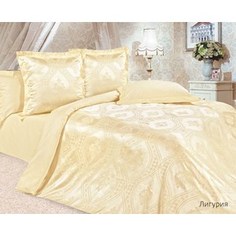 Комплект постельного белья Ecotex Семейный, сатин-жаккард, Лигурия(КЭДЛигурия) (4650074951997)