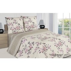 Комплект постельного белья Ecotex 1,5 сп, поплин Поэтика Черешневый цвет (4660054342097)