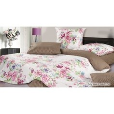 Комплект постельного белья Ecotex евро, сатин Гармоника Музыка цветов (4680017863582)