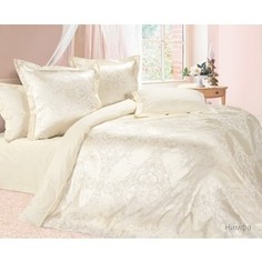 Комплект постельного белья Ecotex семейный, сатин-жаккард Эстетика Нимфа (4670016957122)