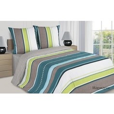 Комплект постельного белья Ecotex евро, поплин Поэтика Мармарис (4660054341823)