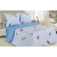 Комплект постельного белья Ecotex евро, поплин Поэтика Майами (4660054341700)