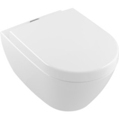 Унитаз подвесной безободковый Villeroy Boch Subway 2.0 CeramicPlus ViFresh с отсеками для гигиенического блока и освежающего геля (5614A1R1)