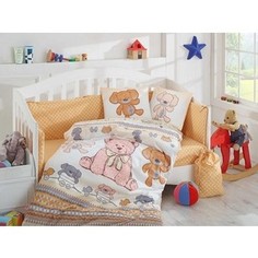 Комплект детского постельного белья Hobby home collection с одеялом поплин TOMBIK, жёлтый, 100% Хлопок