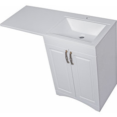 Тумба с раковиной Style line Даллас Классик Люкс 120R белая (2000949102054, 2000949095851)