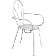 Стул Sheffilton SHT-S51 белый/серебр.патина