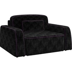 Кресло АртМебель Гермес микровельвет черный.