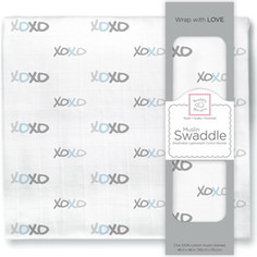 Пеленка муслиновая SwaddleDesigns Pstl Blue XOXO