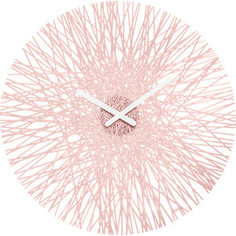 Часы настенные розовые Koziol Silk (2328638)