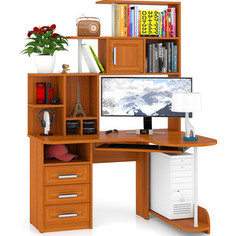 Стол компьютерный Мебельный двор С-Варяг-3 вишня