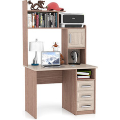 Стол компьютерный Мебельный двор С-МД-СК8 ясень шимо светлый/ясень шимо темный