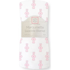 Пеленка детская тонкая SwaddleDesigns Маркизет Little Bunnie Pstl Pink