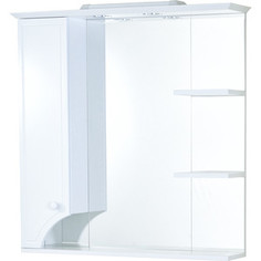 Зеркало-шкаф Акватон Элен 85 механизм доводчика, с подсветкой белый (1A218802EN010)