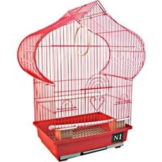 Клетка N1 30х22,5х50см пагода, укомплектованная для птиц (ДКп102)