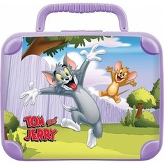 Контейнер Бытпласт С Ручкой И Аппликацией Том И Джерри 158х196х69 Мм (Сиреневый)