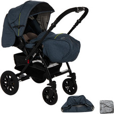 Коляска прогулочная Capella S-803WF СИБИРЬ LINEN ДЖИНС
