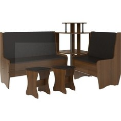 Кухонный набор Атлант Тэссера без стола punto - коричневый, орех экко Atlant