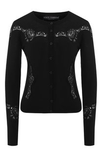 Кардиган из смеси шерсти и хлопка Dolce & Gabbana