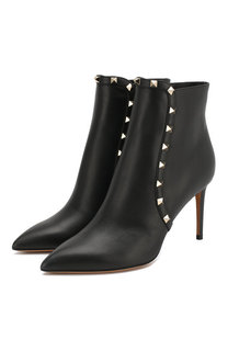 Кожаные ботильоны Valentino Garavani Rockstud Valentino