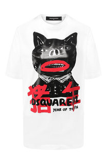 Хлопковая футболка Dsquared2