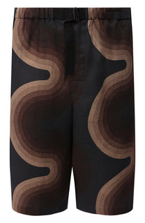 Льняные шорты Dries Van Noten