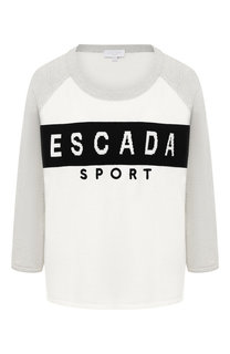 Пуловер из смеси хлопка и кашемира Escada Sport