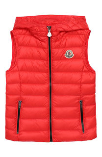 Пуховый жилет с капюшоном Moncler Enfant