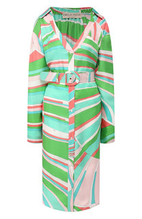 Платье с поясом Emilio Pucci