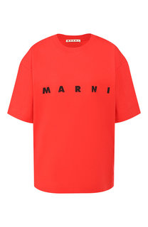 Хлопковая футболка Marni
