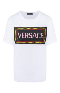 Хлопковая футболка Versace