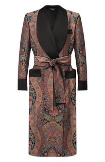 Шелковый халат Dolce & Gabbana