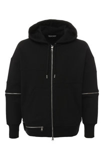 Хлопковый кардиган с капюшоном Alexander McQueen